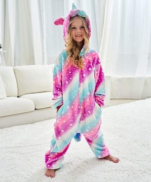 JEDNOROŻEC PIŻAMA KIGURUMI DRES GALAXY 122-128
