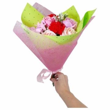 Букет роз, мыльные цветы, ароматный, 37 см, весенний ПОДАРОК ​​ЖЕНЩИНЕ.