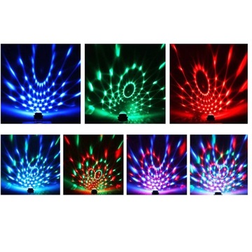 LED PARTY BALL DISCO RGB REFLECTOR НОВЫЙ ГОД