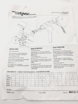 Ручной вакуумный насос Mityvac MV8010 B1270! После возвращения!