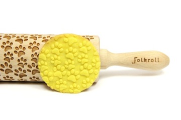 Гравированные роликовые паттерны собачьи лапы, большие