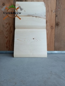 NAJGRUBSZA DESKA ELEWACYJNA 45mm IMITACJA BALA , PÓŁBAL , POŁOWICA 200 cm