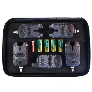 Zestaw 4x Sygnalizator brań Centralka czujnik brań