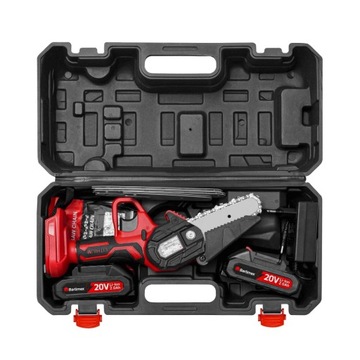 Аккумуляторная цепная пила 20 В 800 Вт 2 аккумулятора 2,0 Ач BARTIMEX