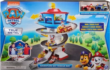 Psi PatroL Wieża Kontrolna i 2 auta, Spin Master True Metal Adventure
