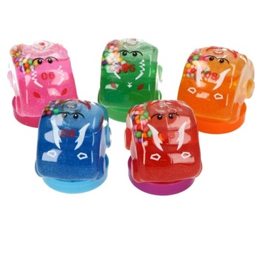 GLUTEK SLIME AUTKA Z BROAKTEM I KULECZKAMI MIX 24SZT