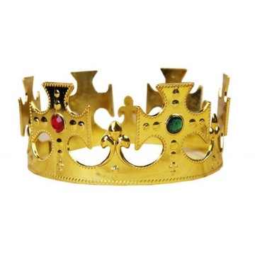 Korona Tiara diadem złoty Królowa Księżniczka Balu Urodziny Fotobudka