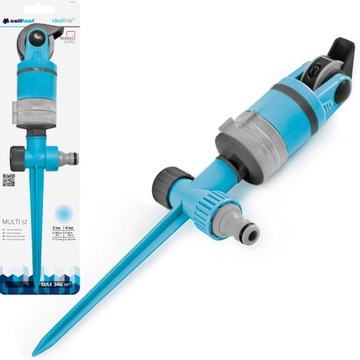 МНОГОСЕКТОРНЫЙ СПРИНКЛЕР CELLFAST, ВРАЩАЮЩИЙСЯ НА 360 ГРАДУСОВ, ПОЛИРОВКА САДОВ