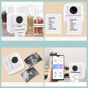 Мини-принтер портативный термопринтер Bluetooth-принтер этикеток