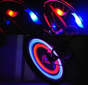 12x светодиодный фонарь на спицах велосипедного колеса