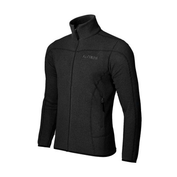 Bluza polarowa męska Alpinus Dettifoss czarna Polartec polar góry S