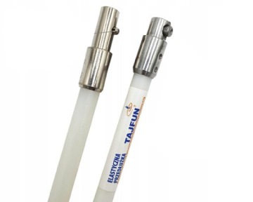 Комплект Тайфун 8 метров Чистка дымоходного канала котла дрелью снизу.