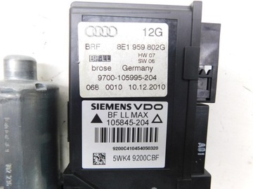 MOTOREK OKNO PRAVÝ PŘEDNÍ 8E1959802G - AUDI A4 B6 B7 SEAT EXEO 09-13 EU