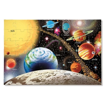 Duże Puzzle Podłogowe Układ Słoneczny 48el 91x61cm Zabawka dla trzylatka