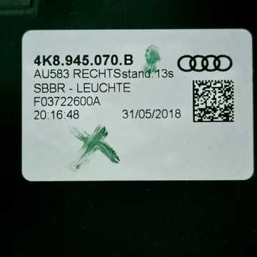 AUDI A7 C8 4K8 SVĚTLO LEVÝ LED ZADNÍ EU