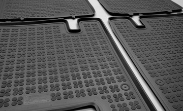 Chrysler Town & Country V 2007-2016 коврики черные резиновые Rezaw-Plast