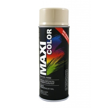 MAXI COLOR RAL 1015 FARBA LAKIER KREMOWY SPRAY POŁYSK