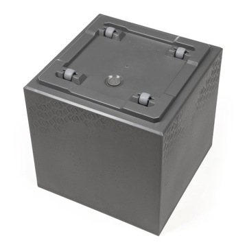 KARO ECO Подставка для цветов из переработанного сырья, бетон, 40x40см - серый - Ламела