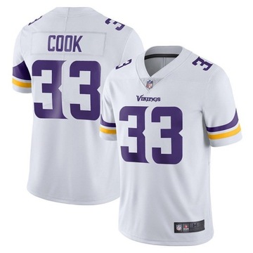 Minnesota Vikings Rugby Jersey#33Dalvin Cook Jersey, 3XL