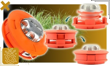 АВТОМАТИЧЕСКАЯ СТРИММЕРНАЯ ГОЛОВКА ДЛЯ БЕНЗИНОВОЙ ЩЕТКИ BRIVER И БЕНЗИНОВОЙ BRIZZINTER