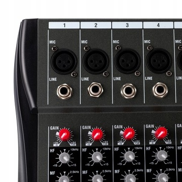 12-канальный USB-микшер Bluetooth Audio Mixer Live