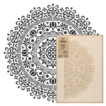 Szablon Malarski WIELOKROTNY L 89cm WZÓR MANDALI Ornament Koło MANDALA