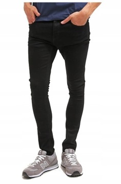 EXTREME SKINNY Only Sons Rurki Czarne BLACK 30/32