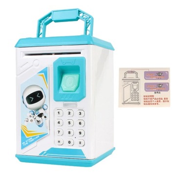 Piggy Coin Storage Deposit Auto Scroll Paper note Simulated Face Recogniti