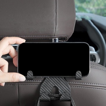 Крючки для подголовника заднего сиденья автомобиля, держатель автомобильной сумки, подставка для телефона, легкая