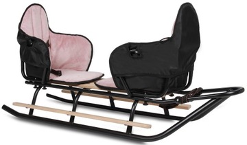 Большой DUO SANE, высокая спинка, регулируемый толкатель + сиденье, капюшон на меху PL