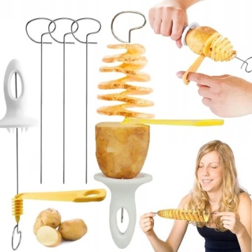 MASZYNKA DO ZIEMNIAKÓW CHIPSÓW WARZYW ZAKRĘCONA FRYTKA ZIEMNIAK KARTOFEL