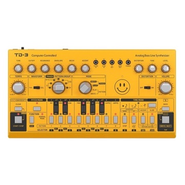 Behringer TD-3-AM Syntezator linii basowej żółty