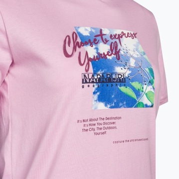 Koszulka damska Napapijri S-Yukon pink pastel S