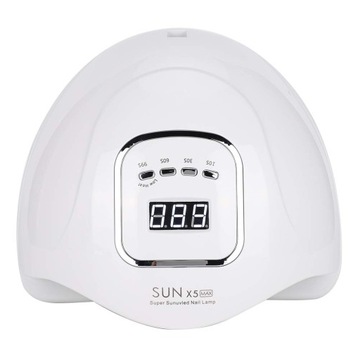 МОЩНАЯ УФ-СВЕТОДИОДНАЯ ЛАМПА ДЛЯ НОГТЕЙ 80 Вт ДЛЯ ГИБРИДОВ И ГЕЛЕЙ SUN X5 MAX LCD