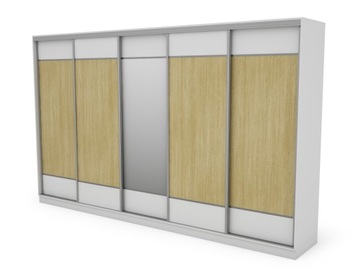 Szafa Przesuwna 5D/400 PREMIUM Bogate Wyposażenie Nowoczesny Design JODEŁKA
