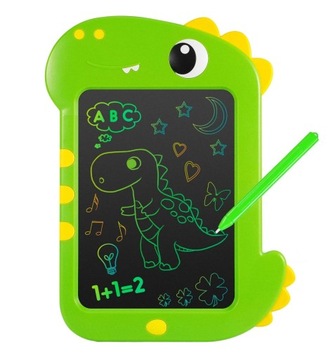Tablet dla dzieci graficzny LCD z rysikiem, dinozaur