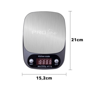 Электронные прецизионные кухонные весы 5 кг/0,1 г для дома с ЖК-дисплеем