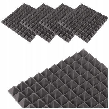 Panele Akustyczne Pianka Akustyczna Piramidka 1m² kwadratowe gąbka do pokój
