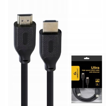 SZYBKI KABEL PRZEWÓD HDMI 2.1 8K /60Hz 4K /120Hz 48Gbps HDR ETHERNET 2M