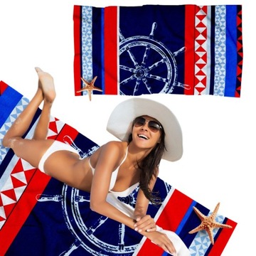 DUŻY RĘCZNIK PLAŻOWY SZYBKOSCHNĄCY 70X140 KĄPIELOWY Z MIKROFIBRY WZORY XL %