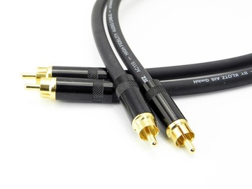Interkonekt RCA 1,5m Neutrik-Klotz AC110 BG