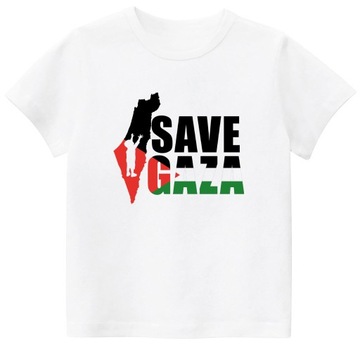 Koszulka męska T-SHIRT SAVE GAZA PALESTINE PALESTYNA XL