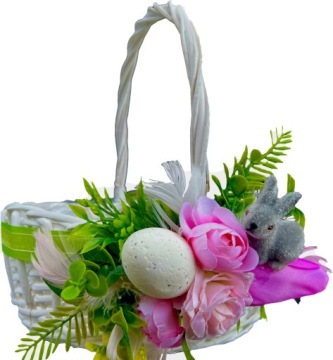 Украшенная корзина для рождественского украшения Свенконки + салфетка