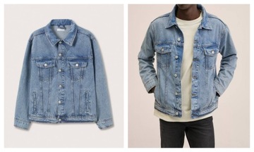 MANGO TEEN kurtka katana jeans chł. nieb. L 180