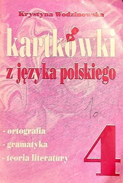 Kartkówki z języka polskiego SPkl.4 K. Wodzinowska