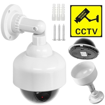 ATRAPA KAMERY OBROTOWEJ ZEWNĘTRZNA CCTV DIODA LED