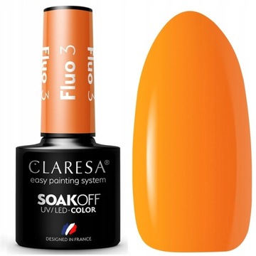 Claresa NA LATO NEONOWY MANICURE Lakier Hybrydowy do paznokci FLUO 3