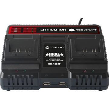 TOLCRAFT двойное зарядное устройство для аккумуляторов