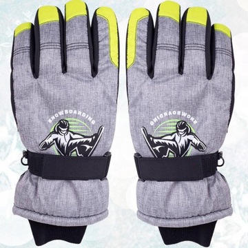 ДЕТСКИЕ ЛЫЖНЫЕ ПЕРЧАТКИ С ПЯТЬЮ ПАЛЬЦАМИ YO CLUB 8 ЛЕТ+ 16 СМ