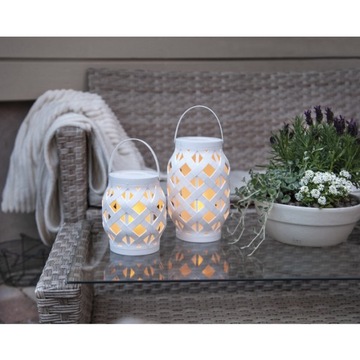 Уличный светодиодный садовый фонарь на батарейках.